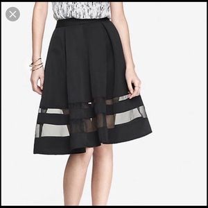 Express black full skirt